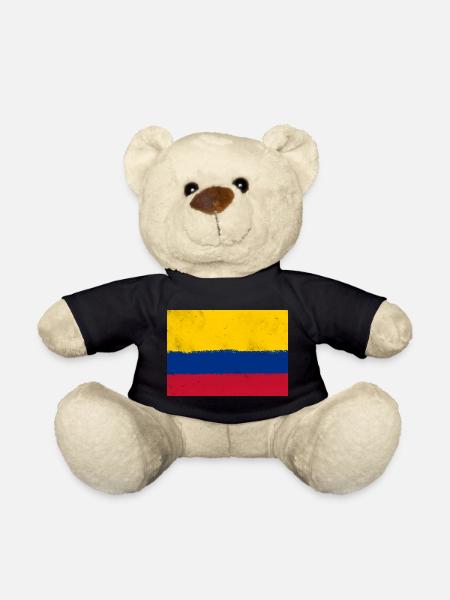 Drapeau de la Colombie - Nounours - noir