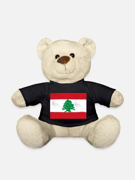 Flagge des Libanon - Teddy - Schwarz