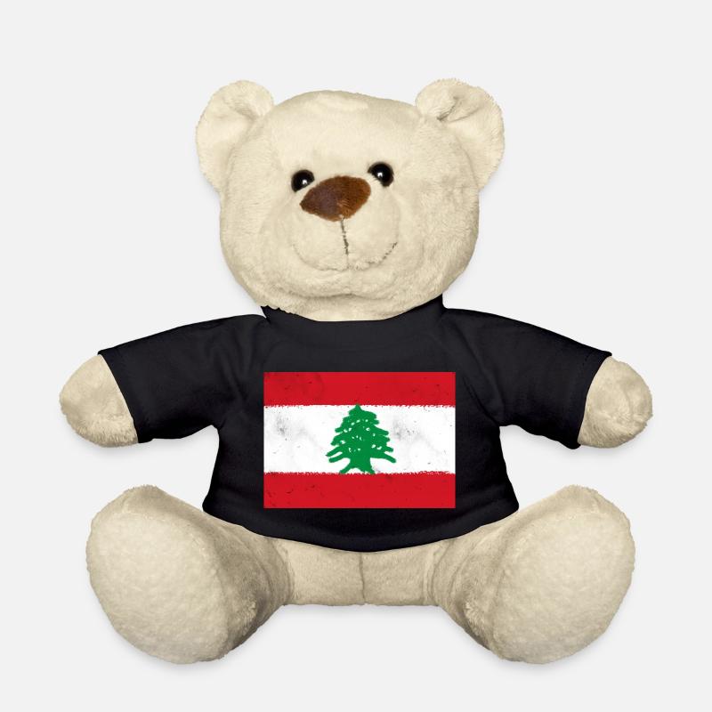 Flagge des Libanon - Teddy - Schwarz