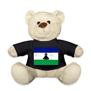 Flagge von Lesotho - Teddy - Schwarz - Vorne