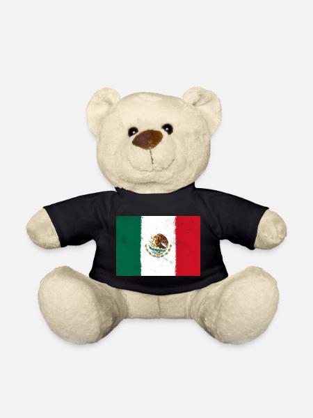 Drapeau du Mexique - Nounours - noir