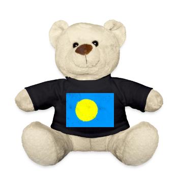 Flagge von Palau - Teddy - Schwarz - Vorne