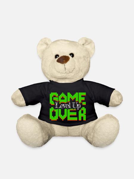 Game Over, beleben Sie Vintage-Spiele wieder und steigen Sie auf - Teddy - Schwarz