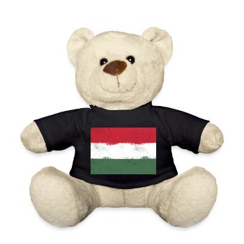 Drapeau de la Hongrie - Nounours - noir - Devant