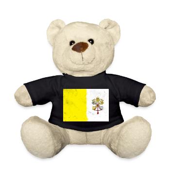 Drapeau du Vatican - Nounours - noir - Devant