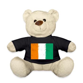 Flagge von Côte d'Ivoire - Teddy - Schwarz - Vorne