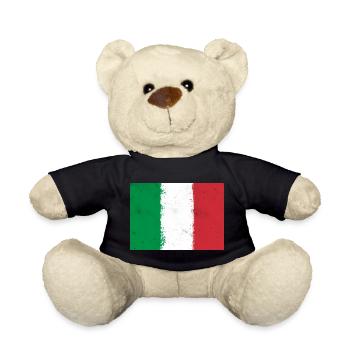 Drapeau de l’Italie - Nounours - noir - Devant