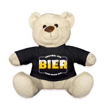 Erstmal Bier – Damm Reden Wir - Teddy - Schwarz - Vorne