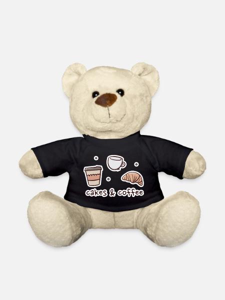 Bakery and Coffee Shop Illustration - Teddy Bear - black