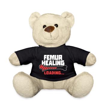 Gebrochener Oberschenkel Femur Healing Loading - Teddy - Schwarz - Vorne