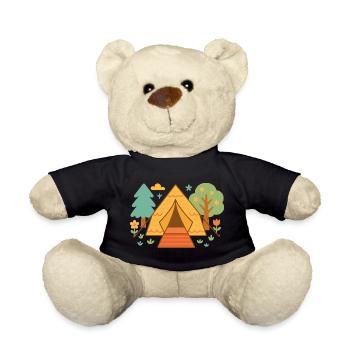 Aventure de camping amusante sous les étoiles - Nounours - noir - Devant