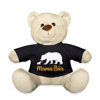 Future Maman MAMA BEAR Rétro Drôle - Nounours - noir - Devant