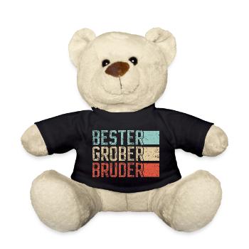 Meilleur Big Brother Retro - Nounours - noir - Devant