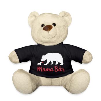Future Maman MAMA BEAR Rétro Drôle - Nounours - noir - Devant