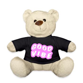 Bonne Vibe Pastel Rose - Nounours - noir - Devant