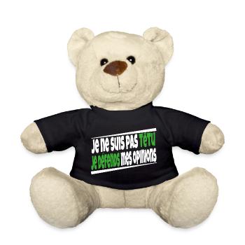 Ich bin nicht stur - Teddy - Schwarz - Vorne