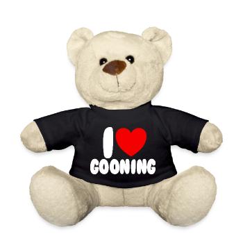 Ich liebe Gooning. Ich liebe Gooning. - Teddy - Schwarz - Vorne