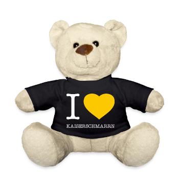 I love Kaiserschmarrn - Teddy Bear - black - Front