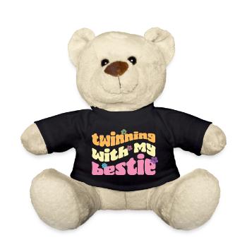 Twinning with my bestie - Teddy Bear - black - Front