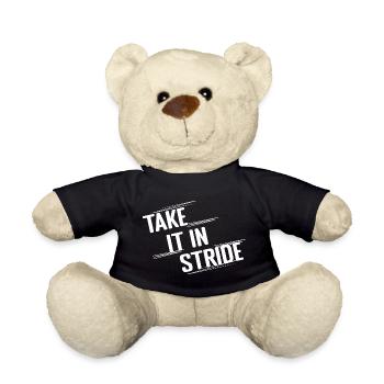 Marathon Runner Take It In Stride Running - Teddy Bear - black - Front