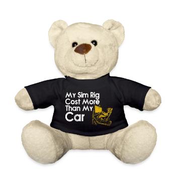 Sim Rig Cost More Than My Car - Teddy Bear - black - Front