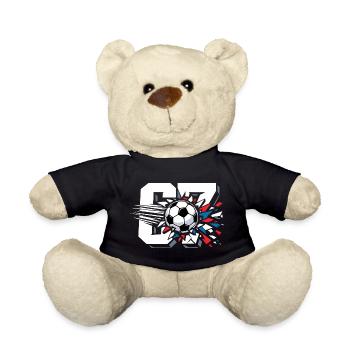 67 Football Six Seven Gen Alpha Viral Trend - Teddy Bear - black - Front