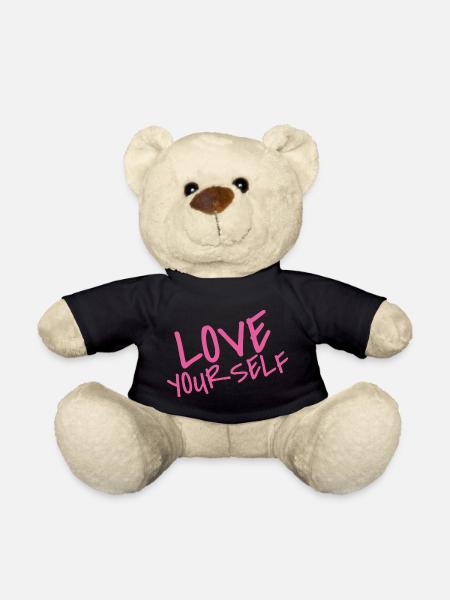 Love Your Self – Pink Selflove Statement - Teddy - Schwarz