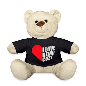 I Love Being Cozy Gemütlichkeit Zuhause Entspannt - Teddy Bear - black - Front
