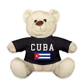 Cuba Flag - Teddy Bear - black - Front