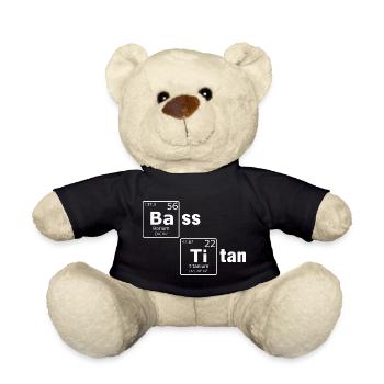 Bass Titan Periodensystem Elemente Nerd - Teddy - Schwarz - Vorne