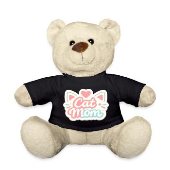Motif pastel de maman chat - Nounours - noir - Devant