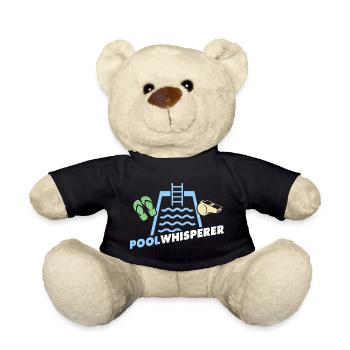 Schwimmmeister Liebe Bademeister Schwimmer - Teddy - Schwarz - Vorne