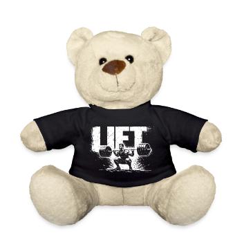 Lift Shirt Gym Workout Weightlifting Gift - Teddy - Schwarz - Vorne