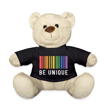 Mois de la Fierté LGBT - Soyez unique - Nounours - noir - Devant