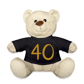 40 - Teddy Bear - black - Front