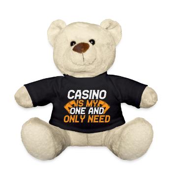 Fan de jeux d’argent est mon unique casino - Nounours - noir - Devant