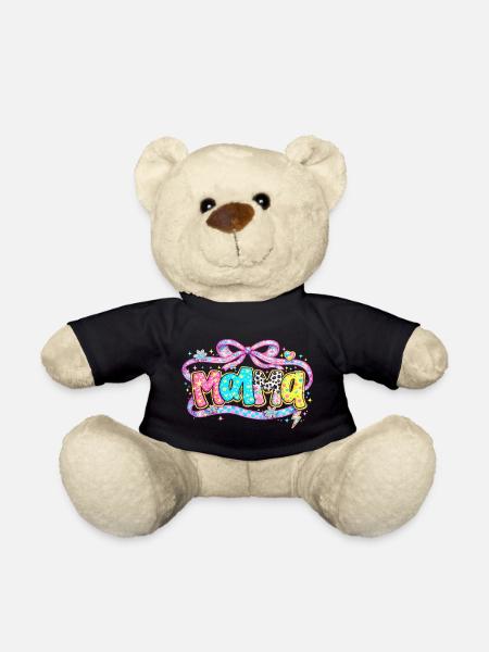 Mama-Geschenk: Retro Mama-Optik und Glitzer - Teddy - Schwarz