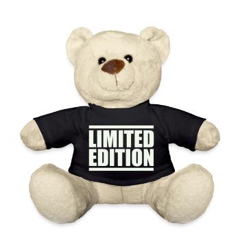 Limitierte Auflage Großbuchstaben - Teddy - Schwarz - Vorne