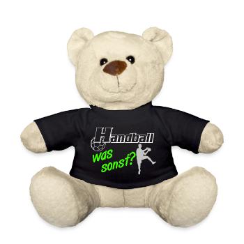 Handball Was Sonst Silhouetten - Teddy - Schwarz - Vorne