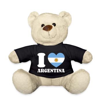 I Love Argentina Argentinien-Liebe Argentinienfan - Teddy - Schwarz - Vorne