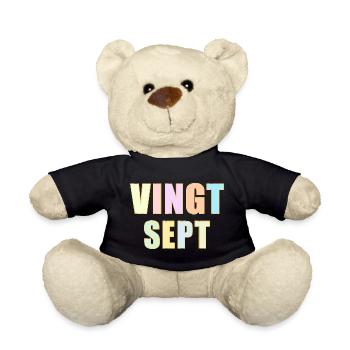 27e anniversaire - Vingt-Sept - Nounours - noir - Devant