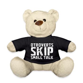 Otroverted Skippen Small Talk - Teddy Bear - black - Front