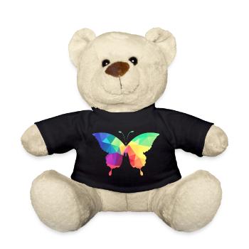 Bunter Schmetterling - Teddy - Schwarz - Vorne