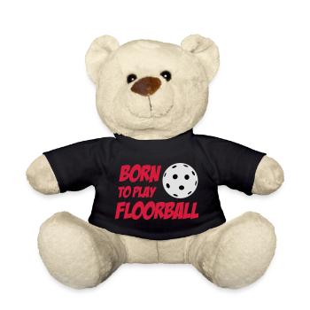 Born To Play Floorball - Teddy - Schwarz - Vorne