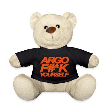 ARGO FUCK YOURSELF - Teddy Bear - black - Front