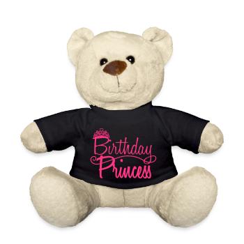 princesse princesse couronne koenigin girl maedchen p - Nounours - noir - Devant