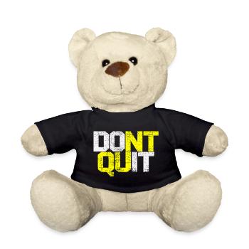 Gym Fitness Bidybuildung - Teddy Bear - black - Front