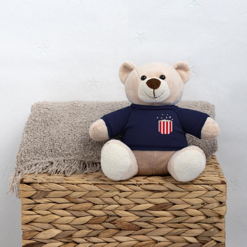 Brusttasche Popcorn Geschenk Idee Teddy