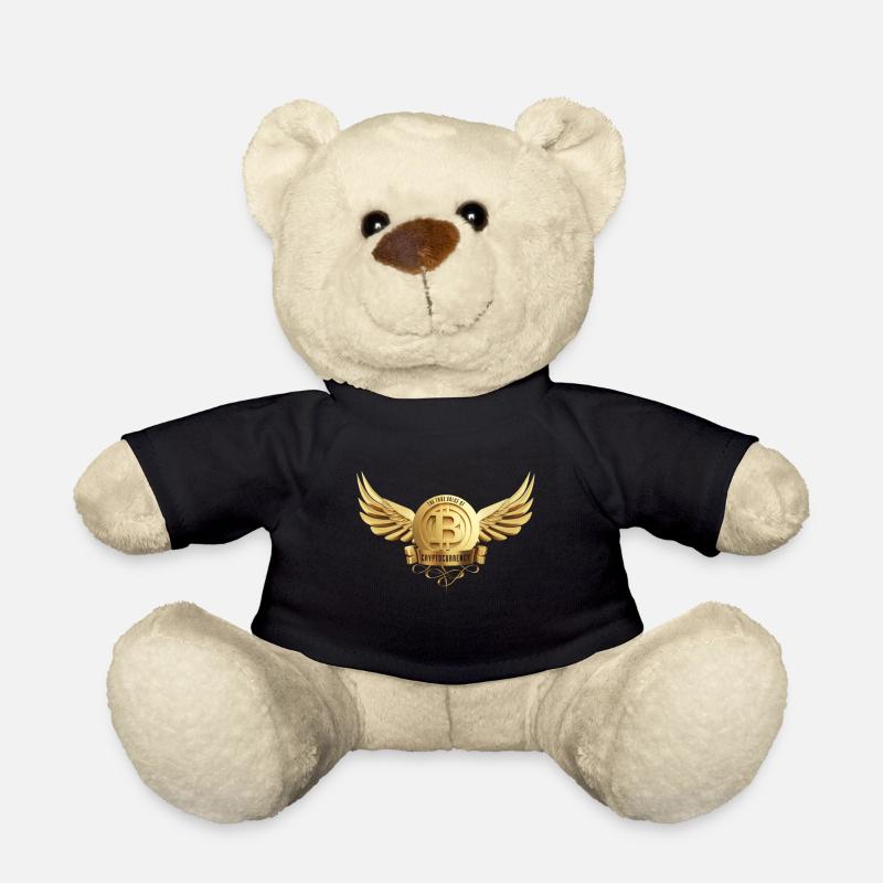 Cryptocurency Bitcoin - Teddy Bear - black