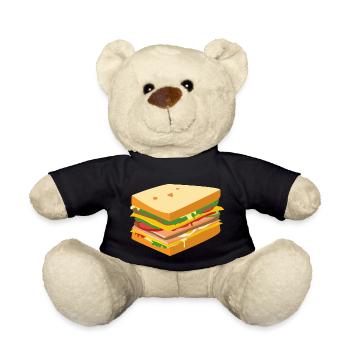 Süßes Sandwich - Teddy - Schwarz - Vorne